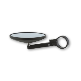 HIGHSIDER Bar End Mirror Ponza Black (1pc) Aprilia / BMW / Kawasaki / KTM / Moto Guzzi / Piaggio / Vespa / Yamaha 125-1200cc 06-24