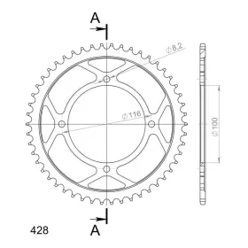 Supersprox / JT Rear sprocket 462/50