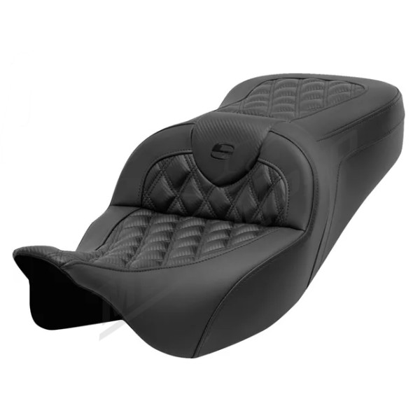 SADDLEMEN Roadsofa sėdynė anglies pluošto Harley Davidson FLH / FLHR / FLHT / FLHX / FLTR / FLTRXS 1584-1923 08-23 