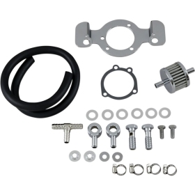 DRAG SPECIALTIES Crankcase Breather with Support Bracket Kit Harley Davidson XL / XLH 883-1200cc 91-06