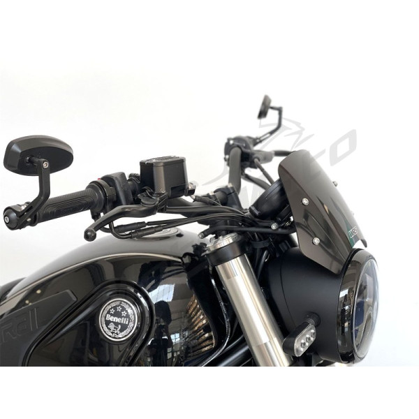 WRS SPORT Windscreen Black Benelli Leoncino 500 ABS 17-23