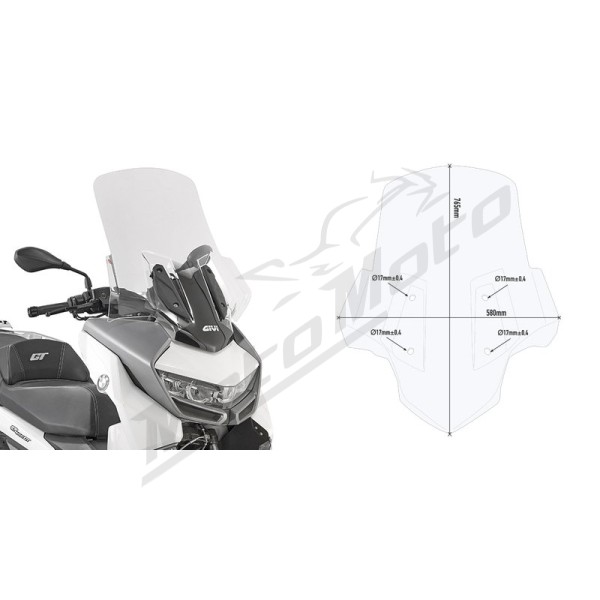 GIVI front windshield BMW C400GT 19-23