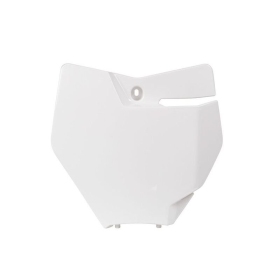 RACETECH Front Number Plate KTM SX, SX-F 125/450cc 16-19 White