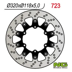 NG Priekinis plaukiojantis stabdžių diskas 320x118x5mm Suzuki / Yamaha 125-450cc 96-19