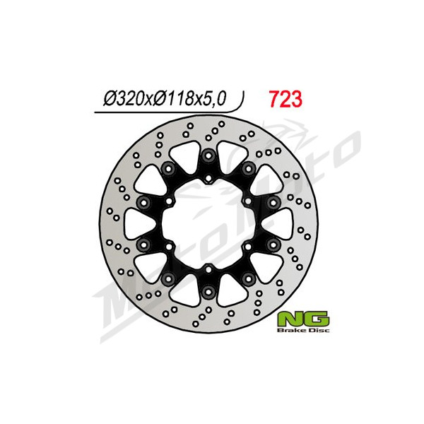NG Front Floating Brake Disc 320x118x5mm Suzuki / Yamaha 125-450cc 96-19