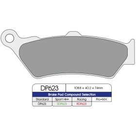 DP BRAKES SDP HH+ Supersport Pads AJP / Aprilia / BMW / CF Moto / Ducati / Gas Gas / Honda / Husqvarna / KTM / Moto Guzzi / SWM / Triumph 100-2300cc 93-24