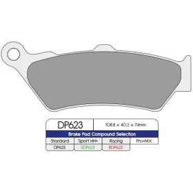 DP BRAKES SDP HH+ Supersport Pads AJP / Aprilia / BMW / CF Moto / Ducati / Gas Gas / Honda / Husqvarna / KTM / Moto Guzzi / SWM / Triumph 100-2300cc 93-24