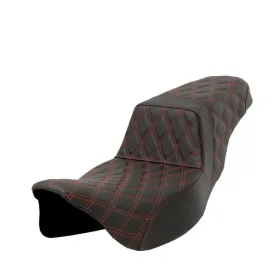 SADDLEMEN Lattice Stitch Step-Up Seat ExtendedHarley Davidson FLHR / FLHRC / FLHX / FLTRX / FLTRXS 1584-1923 08-23