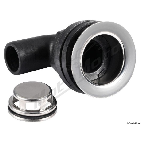 Osculati self-draining feedthrough 90°