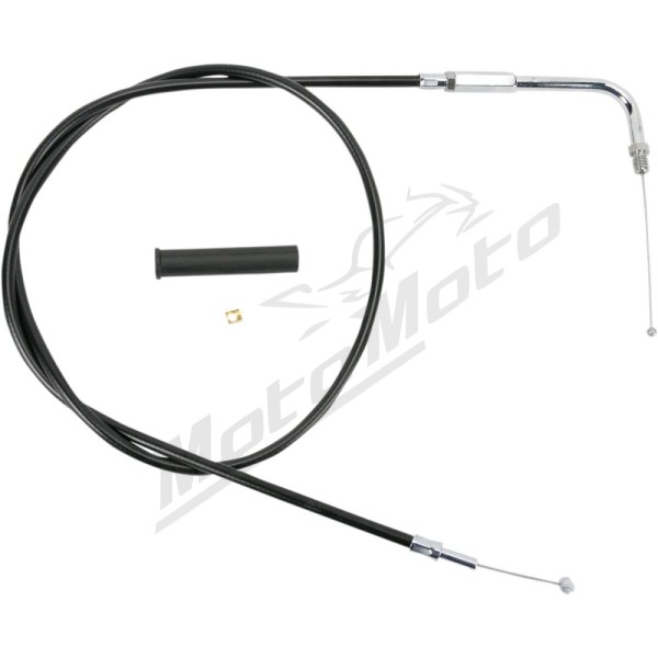 DRAG SPECIALTIES Black Vinyl Throttle/Idle Cable Harley Davidson FLHR / FLHS / FLHT / FLHTC / FLHTCU / FLHTCUI 883-1340cc 88-95