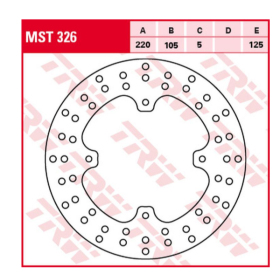 TRW Rear Brake Disc Honda XL / NX / FX / SLR 250-650cc 88-02