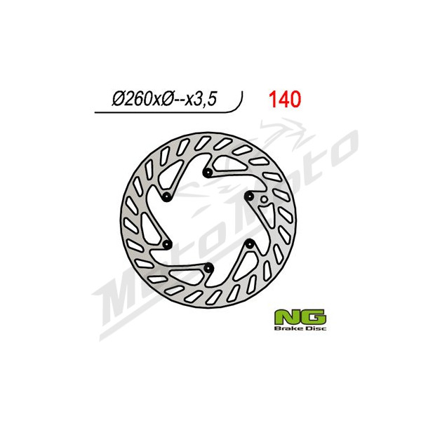 NG BRAKES Front Fixed Brake Disc 260mm Husaberg / Husqvarna / KTM 125-600cc 88-17
