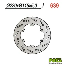 NG BRAKES Galinis fiksuotas stabdžių diskas 220mm Yamaha YZF-R1 / R6 600-1000cc 98-03