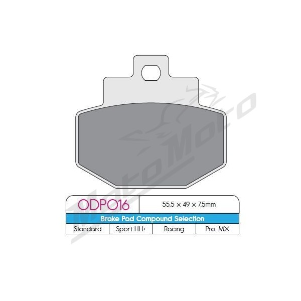 DP BRAKES ODP Organic Brake Pads Benelli / Gilera / Piaggio / Vespa 125-300 99-24