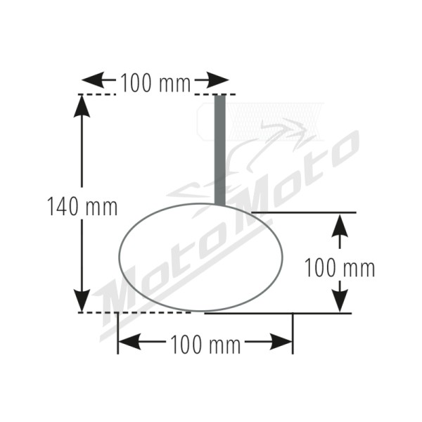 HIGHSIDER galiniai veidrodėliai Aprilia / BMW / Kawasaki / KTM / Moto Guzzi / Suzuki / Yamaha 125-1200cc 07-23