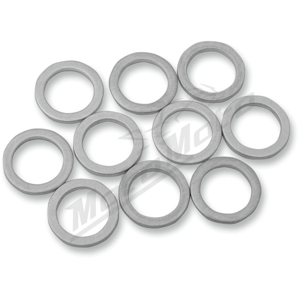 DRAG SPECIALTIES Aluminum Crush Washers 10mm 10pcs.