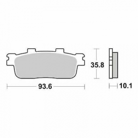 STABDŽIŲ TRINKELĖS FERODO FDB2254EF STANDARD ECO FRICTION