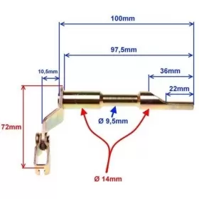 Clutch cable holder AM6 50cc 2T