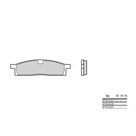 BREMBO Off-Road Sintered stabdžių trinkelės RIEJU / YAMAHA 50-125cc 1986-2024