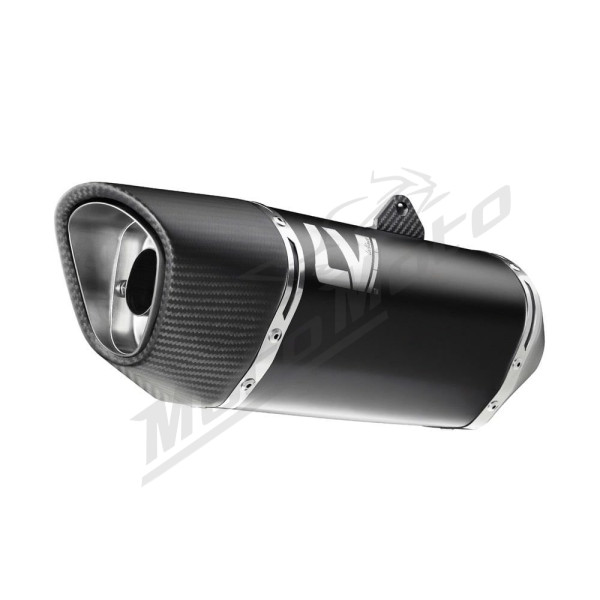 LEOVINCE LV14R Stainless Steel / Carbon Fiber Slip-On Muffler Kawasaki Z 1000 19-24