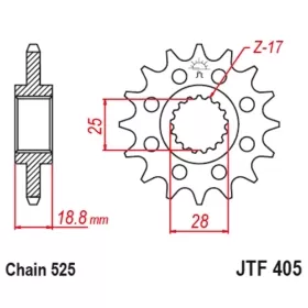 Front Sprocket JTF405RB
