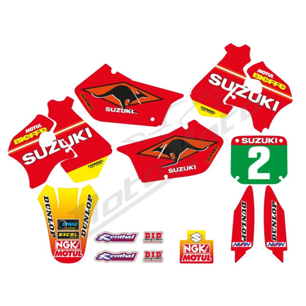 Blackbird lipdukų rinkinys REPLICA TEAM SUZUKI 1998 Suzuki RM 125-250cc 96-00