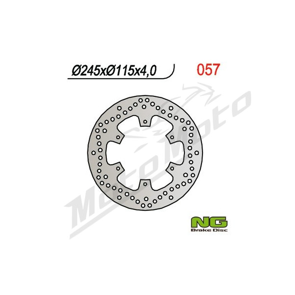 NG BRAKES Front/Rear Fixed Brake Disc 245mm Yamaha TZR / XTZ 50-750cc 89-02