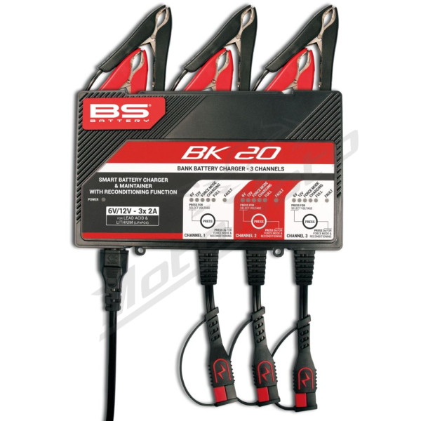 Akumuliatoriaus parkovėjas BS BATTERY SMART 12V 3X2A