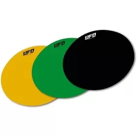 UFO Oval sticker for plates veteran 1pcs Green