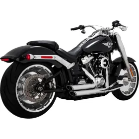 VANCE & HINES "Shortshots Staggered" išmetimo sistema Chrominė Harley Davidson FLFB / FLFBS / FXBR / FXDR / FXDRS 1750-1923cc 18-24