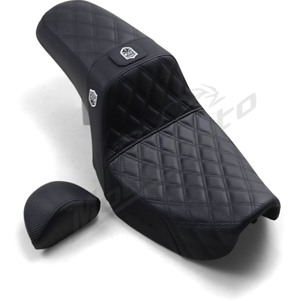 SADDLEMEN Pro Series SDC Performance Grip Seat Harley Davidson FLD / FXDB / FXDBA / FXDF / FXDL / FXDWG 1450-1800cc 06-17