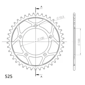 Supersprox Rear sprocket 702.42
