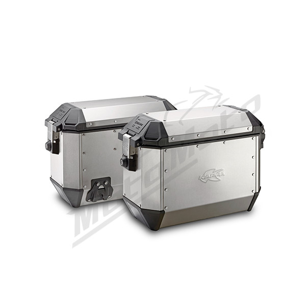 KAPPA Monokey Side aluminum black storage boxes 36L