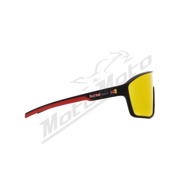 Spect Red Bull Daft Sunglasses Soft Black/Red w Brown Red Mirror lens