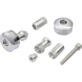 DAYTONA "RING" Handlebar Ends CNC Chrome 14-19mm
