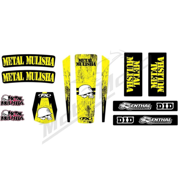FACTORY EFFEX Trim Kit Universalus Grafikų kompl. Geltona