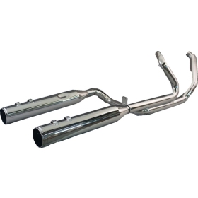 KHROME WERKS 2-into-2 Dominator Exhaust System Harley Davidson FLH / FLHFB / FLHR / FLHRXS / FLHTK / FLTRK / FLTRX / FLTRXSE 1750-1977 17-25