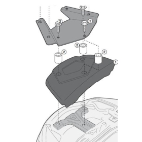 Givi SR3104KIT mounting kit for rear storage rack SR3104 / SR3104MM