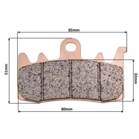 REAR BRAKE PADS MaxTuned ​​​​​​​QJMotor SRK / SRT 550-650cc 2023-2024