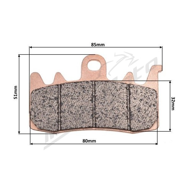 REAR BRAKE PADS MaxTuned ​​​​​​​QJMotor SRK / SRT 550-650cc 2023-2024