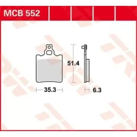 TRW All Round MCB552 Sintered Metal Brake Pads Aprilia / Generic / KTM 50-280cc 88-17
