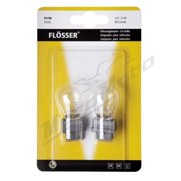 Flosser Bulb 12V 27W 2.5x16d P27W