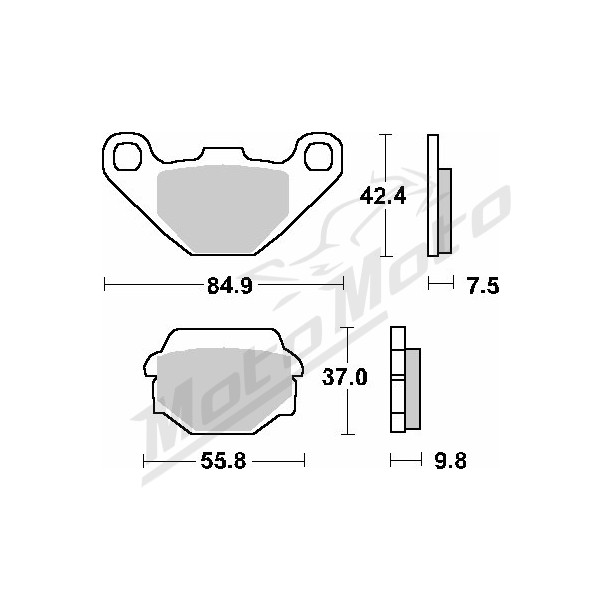 SBS KH067 Brake Pads Aprilia / Derbi / Kawasaki / Laverda / Yamaha 90-700cc 85-15