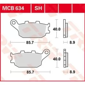 TRW All Round Sintered Metal Brake Pads Honda / Kawasaki / Suzuki / Yamaha 600-1300cc 91->