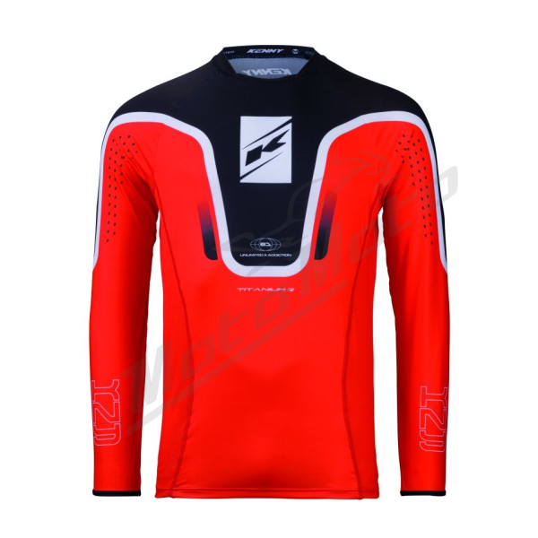 Kenny racing cross/enduro jersey titanium black color black size m