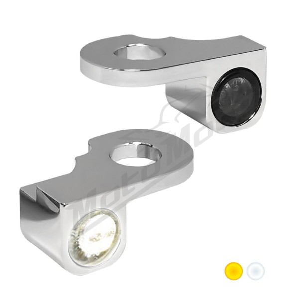 HEINZ BIKES NANO Series Handlebar Turn/Side Signals Chrome Harley Davidson FLHRSE / FLHXSE / FXSE / FXSTSSE / FLHRSEI / FLHTKSE 1450/1923 02-23