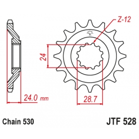 Front sprocket JTF528