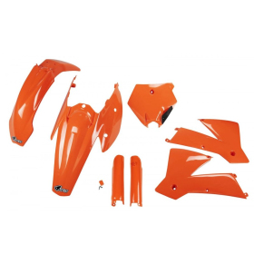 UFO Plastic set with fork guards KTM SX 125-450 2004