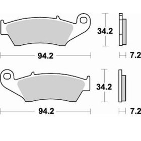 BRAKING Off-Road Sintered metalo stabdžių trinkelės - 772CM46 Aprilia / honda / kawasaki / suzuki / yamaha