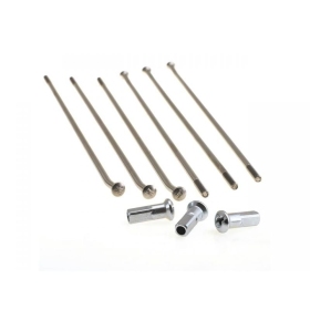 RFX 17" Spokes set - Silver/Silver 36 spokes